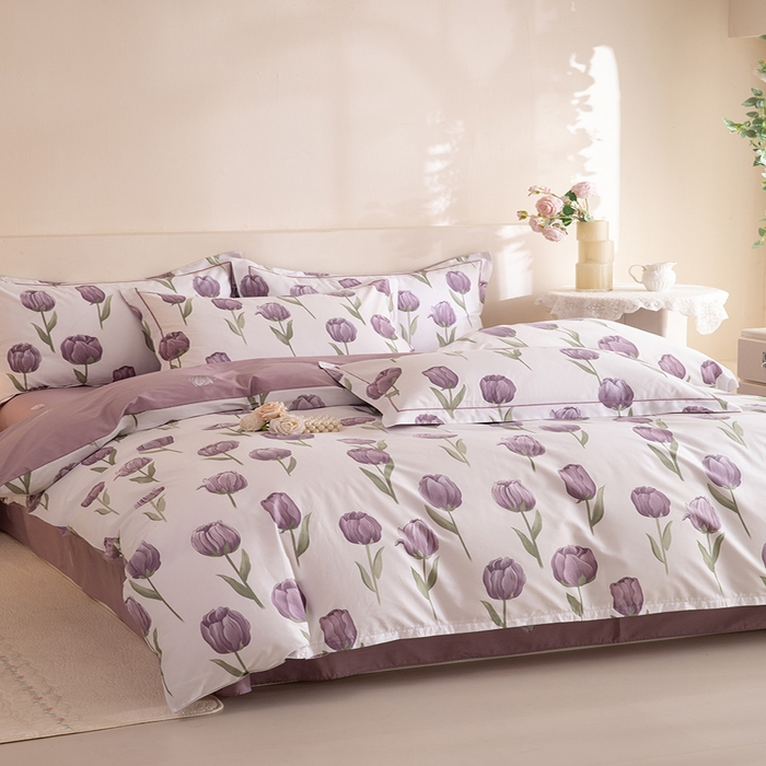 91家纺网 家纺一手货源 找家纺 磨毛世家家纺 206新款铂金凯丽全棉四件套 郁见未来