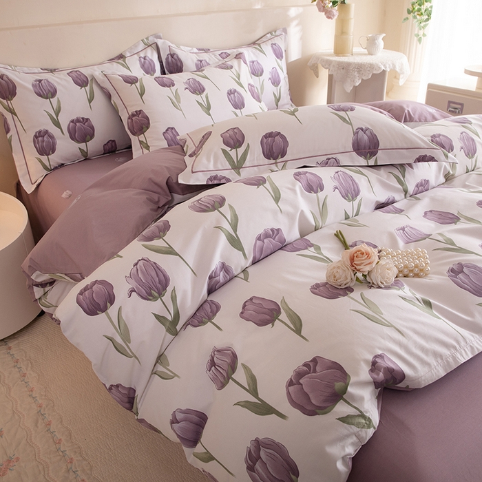 91家纺网 家纺一手货源 找家纺 磨毛世家家纺 206新款铂金凯丽全棉四件套 郁见未来