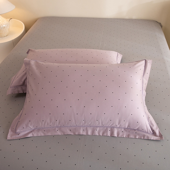 91家纺网 家纺一手货源 找家纺 磨毛世家家纺 206新款铂金凯丽全棉四件套 芝芙-紫灰