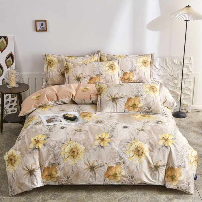 磨毛世家家纺 206新款铂金凯丽全棉四件套 众里嫣然