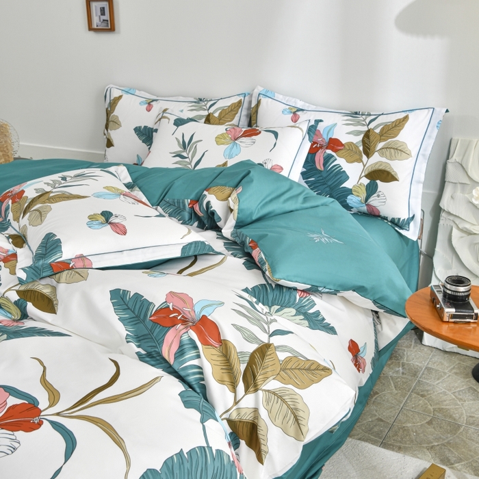 91家纺网 家纺一手货源 找家纺 磨毛世家家纺 206新款铂金凯丽全棉四件套 转角遇见爱