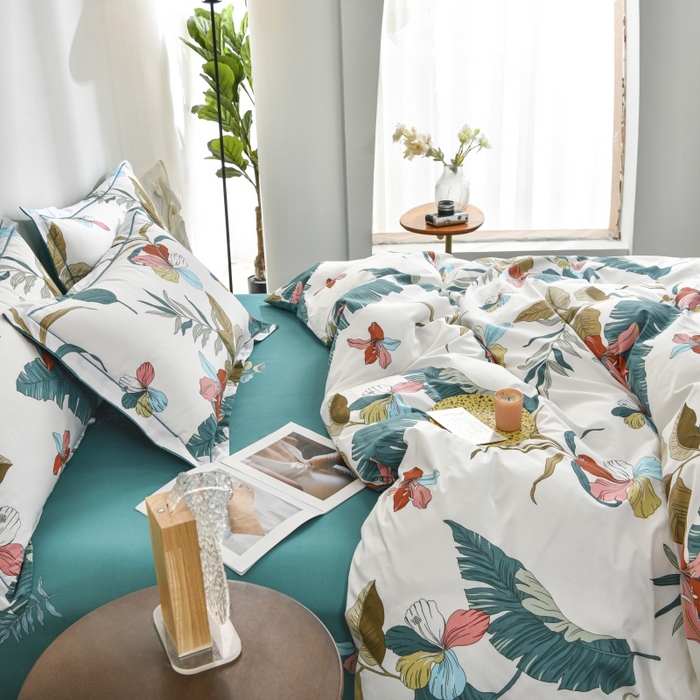 91家纺网 家纺一手货源 找家纺 磨毛世家家纺 206新款铂金凯丽全棉四件套 转角遇见爱