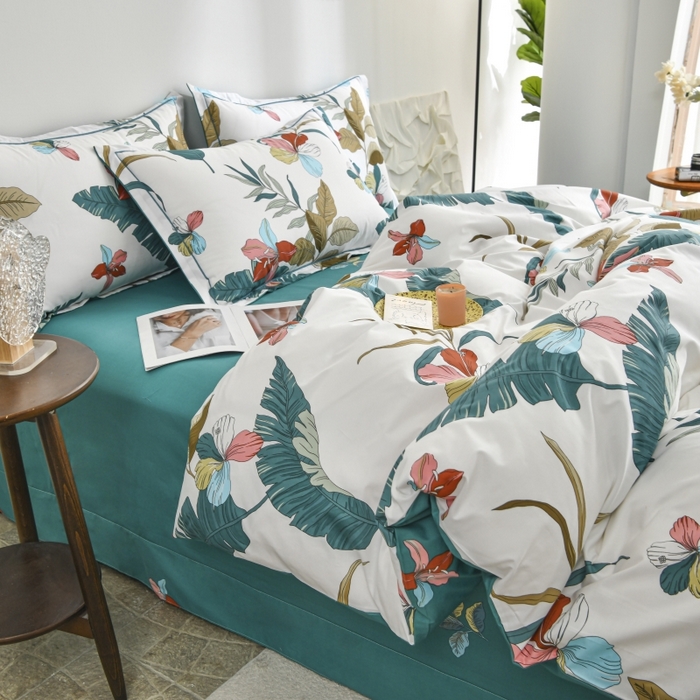 91家纺网 家纺一手货源 找家纺 磨毛世家家纺 206新款铂金凯丽全棉四件套 转角遇见爱