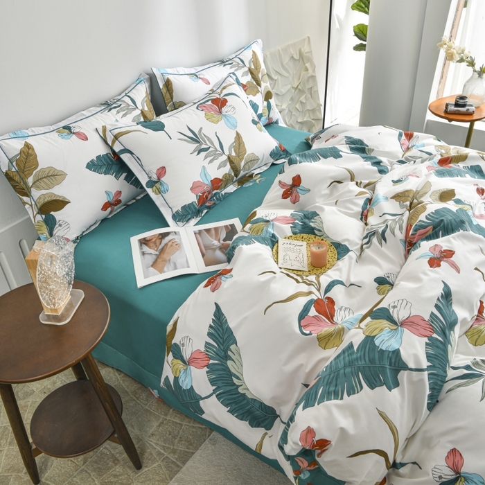 91家纺网 家纺一手货源 找家纺 磨毛世家家纺 206新款铂金凯丽全棉四件套 转角遇见爱