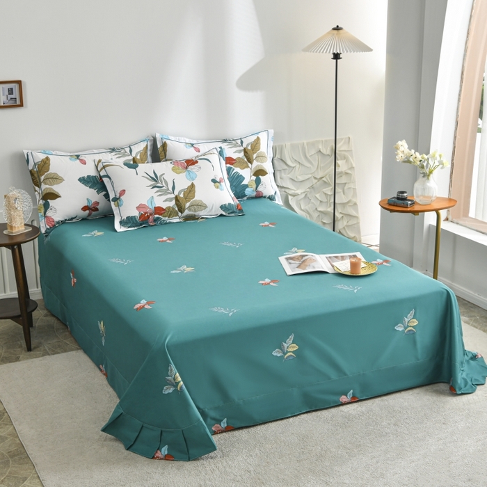 91家纺网 家纺一手货源 找家纺 磨毛世家家纺 206新款铂金凯丽全棉四件套 转角遇见爱