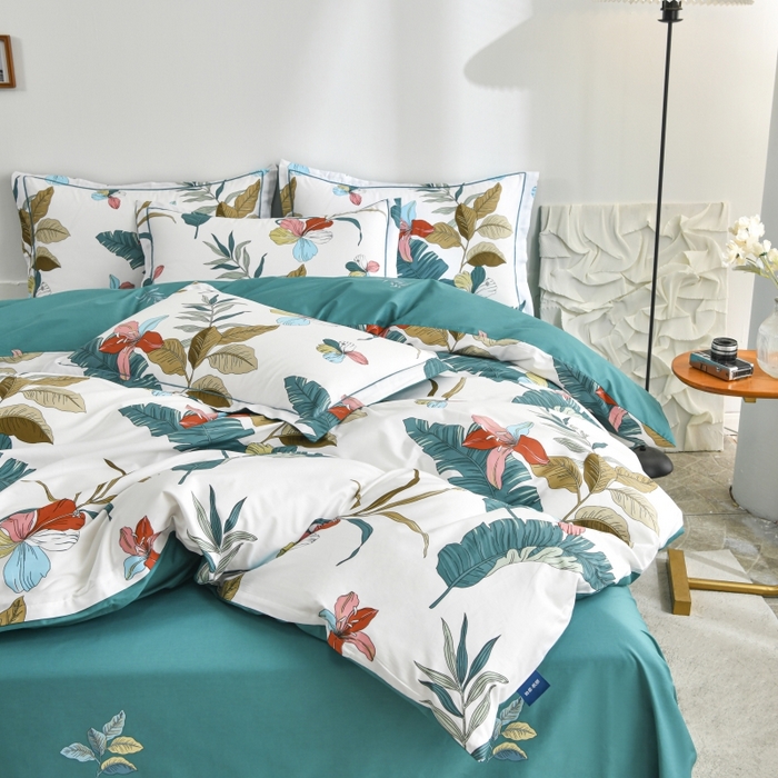 91家纺网 家纺一手货源 找家纺 磨毛世家家纺 206新款铂金凯丽全棉四件套 转角遇见爱