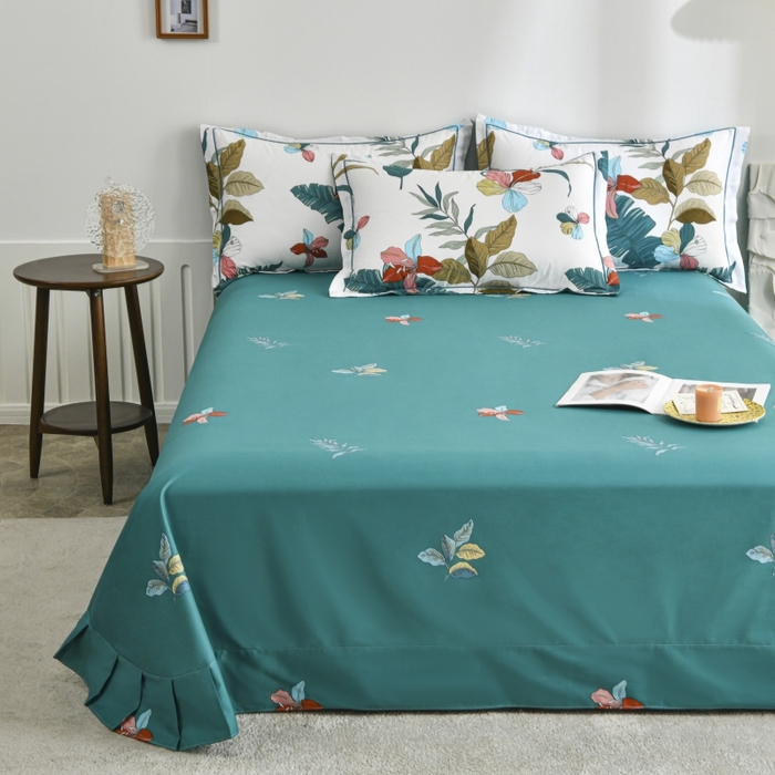 91家纺网 家纺一手货源 找家纺 磨毛世家家纺 206新款铂金凯丽全棉四件套 转角遇见爱