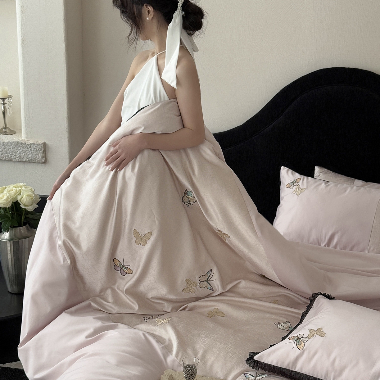 91家纺网 家纺一手货源 找家纺 MIU缪家居 2026新款100支全棉四件套-赫妍 赫妍 雾粉