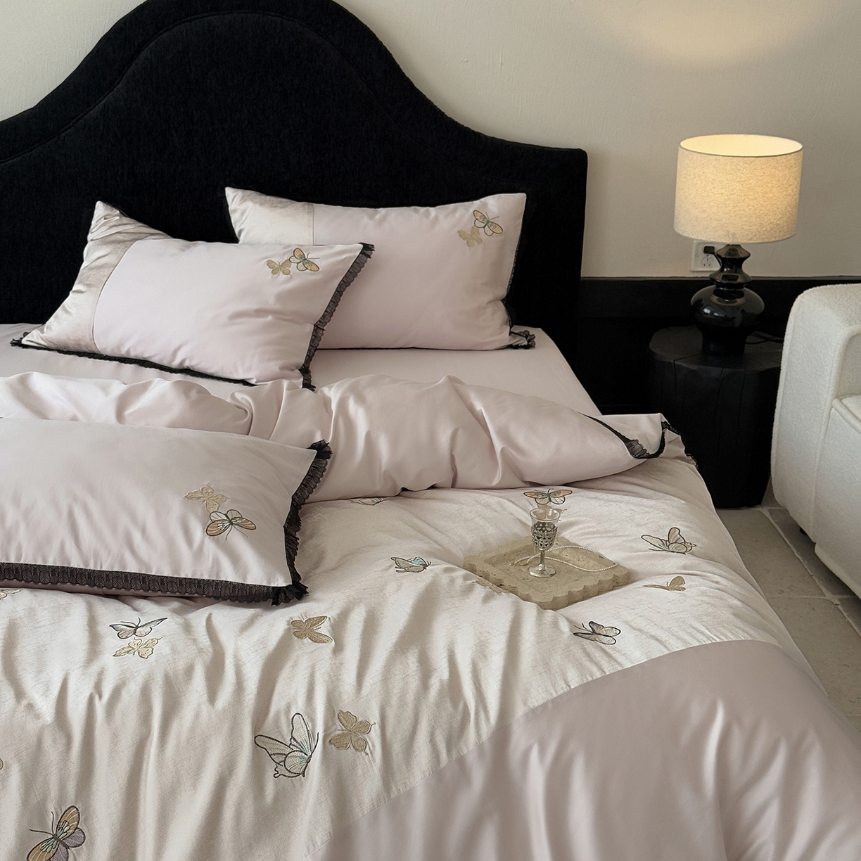 91家纺网 家纺一手货源 找家纺 MIU缪家居 2026新款100支全棉四件套-赫妍 赫妍 雾粉