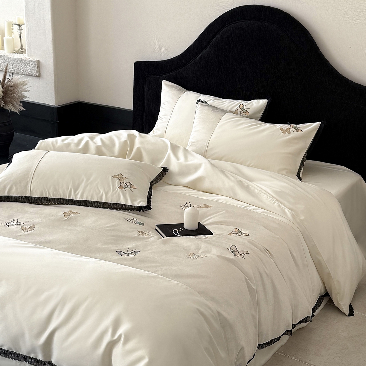 91家纺网 家纺一手货源 找家纺 MIU缪家居 2026新款100支全棉四件套-赫妍 赫妍 月白