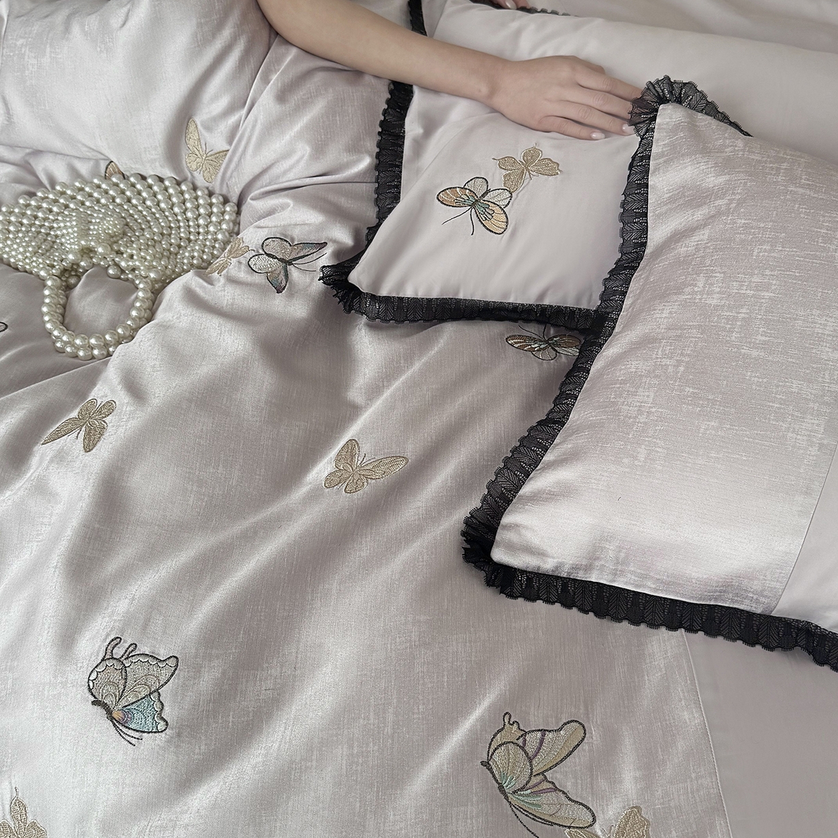 91家纺网 家纺一手货源 找家纺 MIU缪家居 2026新款100支全棉四件套-赫妍 赫妍 烟紫