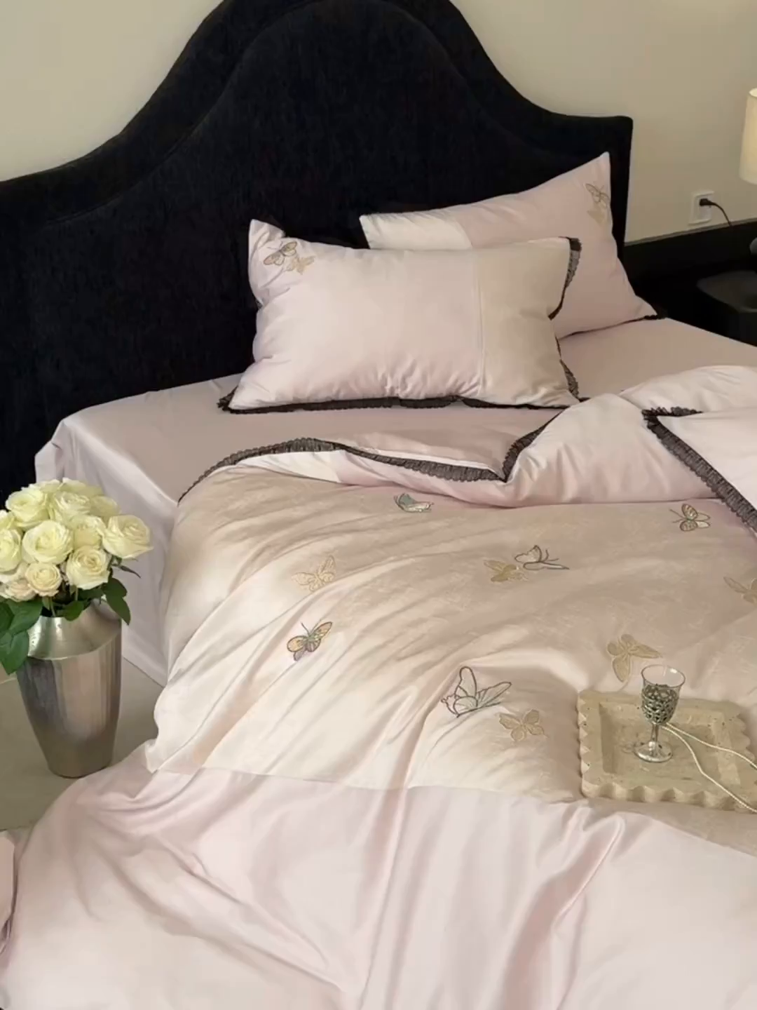 91家纺网 家纺一手货源 找家纺 MIU缪家居 2026新款100支全棉四件套-赫妍 赫妍 雾粉