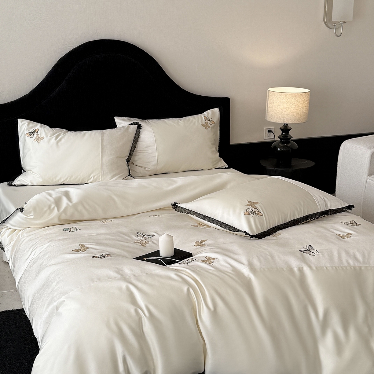 91家纺网 家纺一手货源 找家纺 MIU缪家居 2026新款100支全棉四件套-赫妍 赫妍 月白