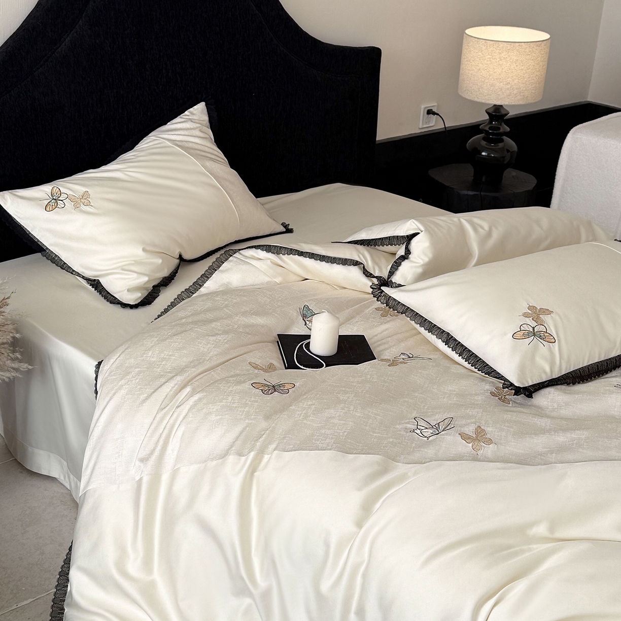 91家纺网 家纺一手货源 找家纺 MIU缪家居 2026新款100支全棉四件套-赫妍 赫妍 月白