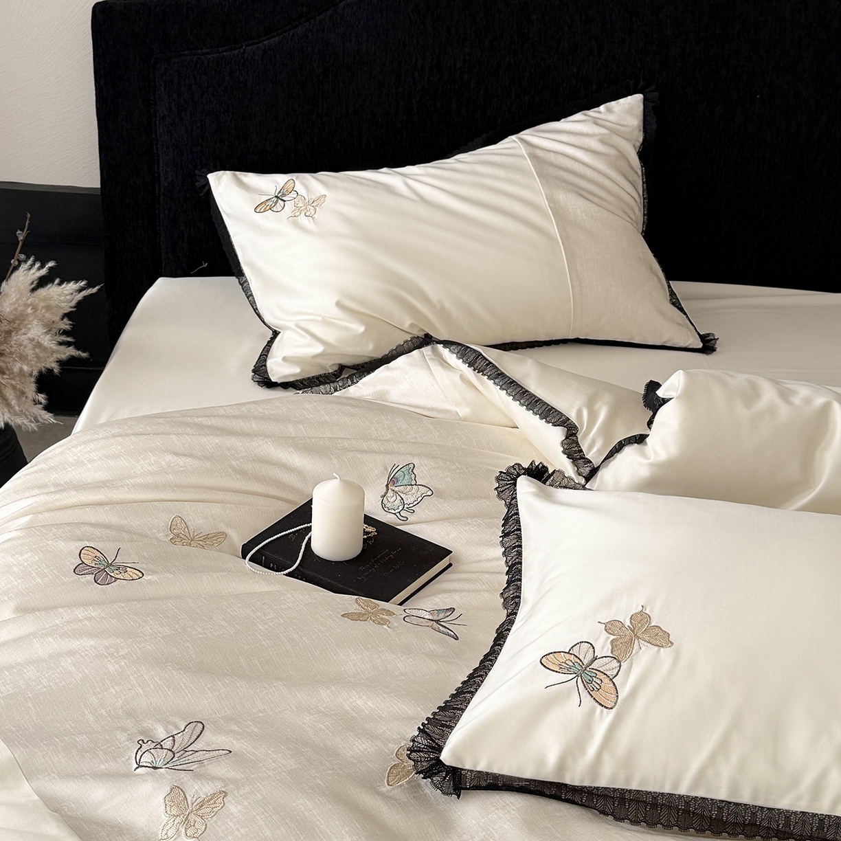 91家纺网 家纺一手货源 找家纺 MIU缪家居 2026新款100支全棉四件套-赫妍 赫妍 月白