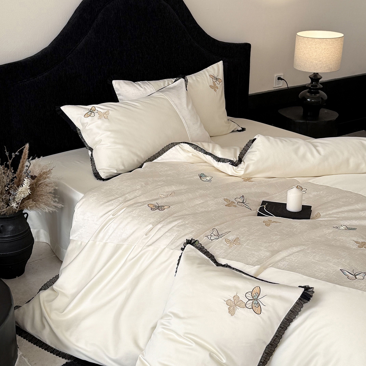 91家纺网 家纺一手货源 找家纺 MIU缪家居 2026新款100支全棉四件套-赫妍 赫妍 月白