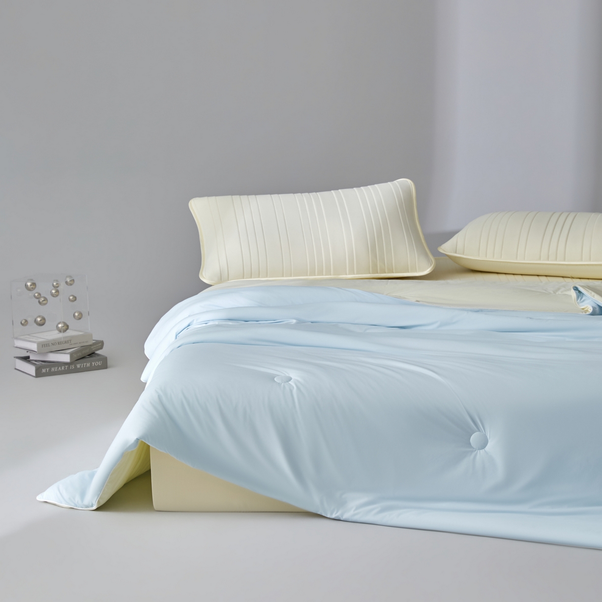 91家纺网 家纺一手货源 找家纺 绒城  2026 真凉感 真锦氨 锦氨凉感夏被四件套 锦纶凉感丝夏凉被 - 冰皮系列 冰皮天兰