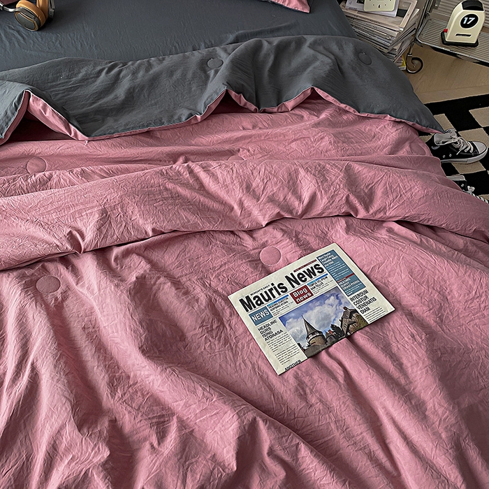 91家纺网 家纺一手货源 找家纺 （总）益多眠 2026新款A类云柔水洗棉夏被夏凉被空调被四件套