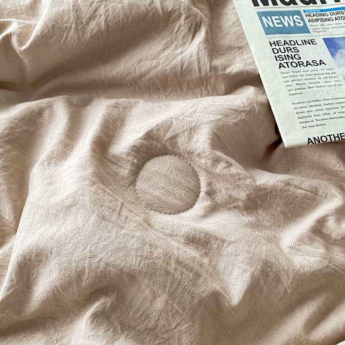 91家纺网 家纺一手货源 找家纺 益多眠 2026新款A类云柔水洗棉夏被夏凉被空调被四件套 奶茶+深灰