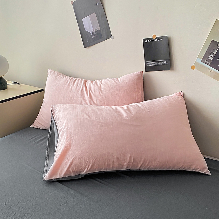 91家纺网 家纺一手货源 找家纺 益多眠 2026新款A类云柔水洗棉夏被夏凉被空调被四件套 少女+深灰