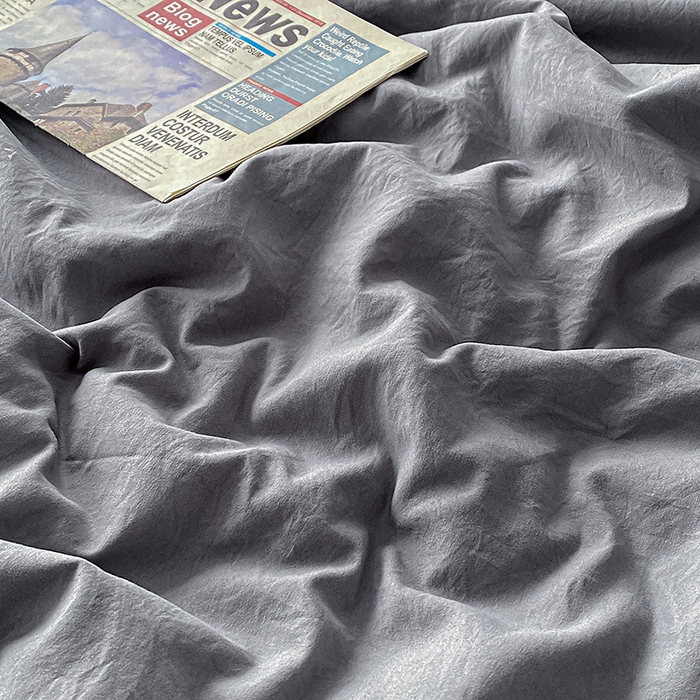 91家纺网 家纺一手货源 找家纺 益多眠 2026新款A类云柔水洗棉夏被夏凉被空调被四件套 烟灰+深灰