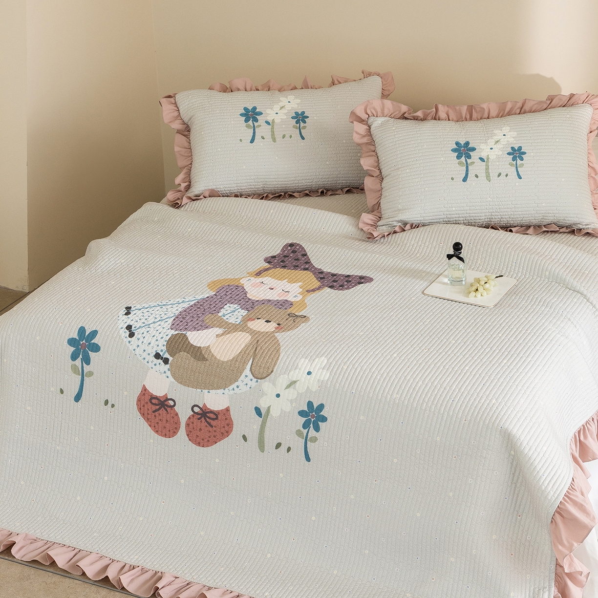 91家纺网 家纺一手货源 找家纺 （总）立奥被业 2026新品古法水洗棉夏被仿棉大版床盖防棉大版夏被