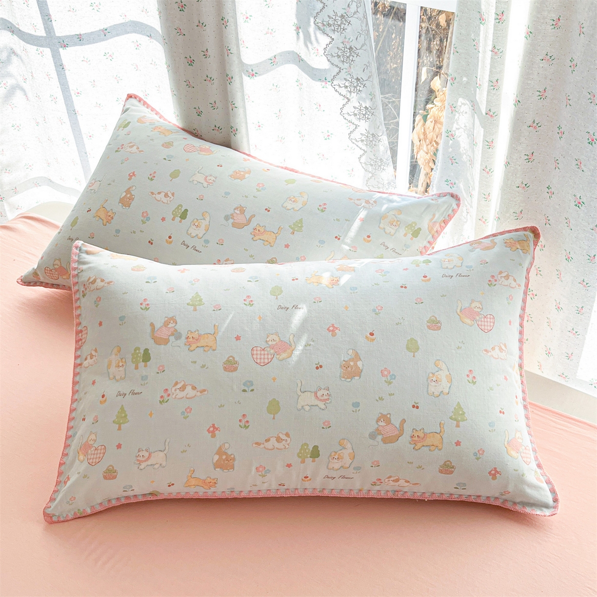 91家纺网 家纺一手货源 找家纺 （总）盛秋家纺 2026新款三角针水洗棉贝壳边印花夏被系列