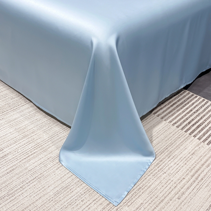 91家纺网 家纺一手货源 找家纺 益多眠 2026新款水洗真丝刺绣夏被夏凉被空调被四件套 蝴蝶结奶白兰