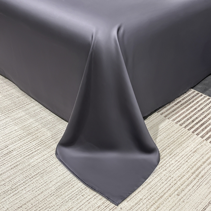 91家纺网 家纺一手货源 找家纺 益多眠 2026新款水洗真丝刺绣夏被夏凉被空调被四件套 花朵高级灰