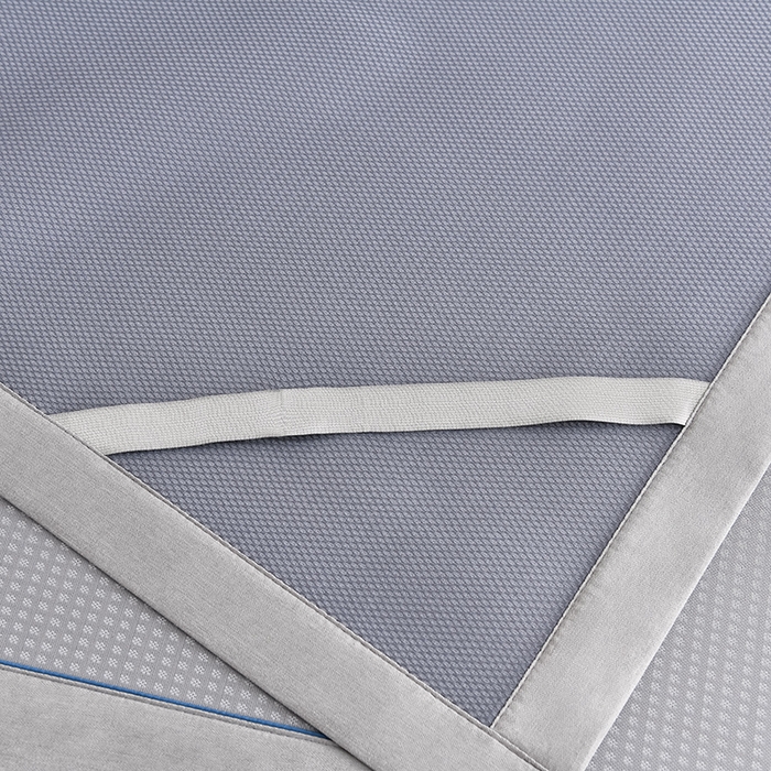 91家纺网 家纺一手货源 找家纺 小牛席业 2026新款华夫格-鲜花清凉冰丝席系列 灰色