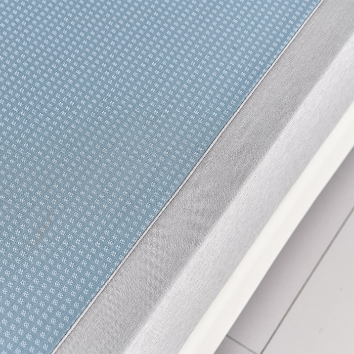 91家纺网 家纺一手货源 找家纺 小牛席业 2026新款华夫格-鲜花清凉冰丝席系列 蓝色