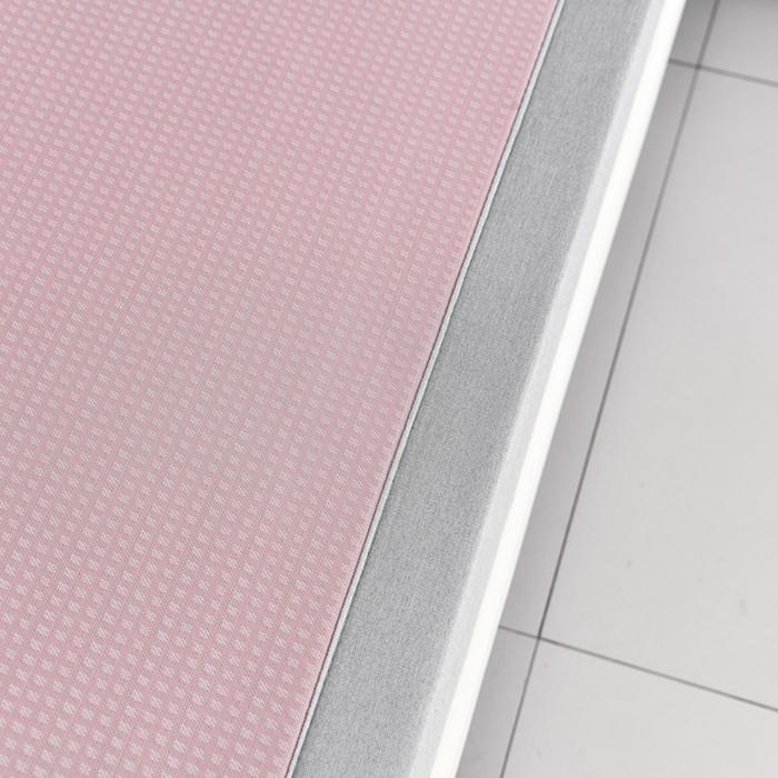 91家纺网 家纺一手货源 找家纺 小牛席业 2026新款华夫格-鲜花清凉冰丝席系列 粉色