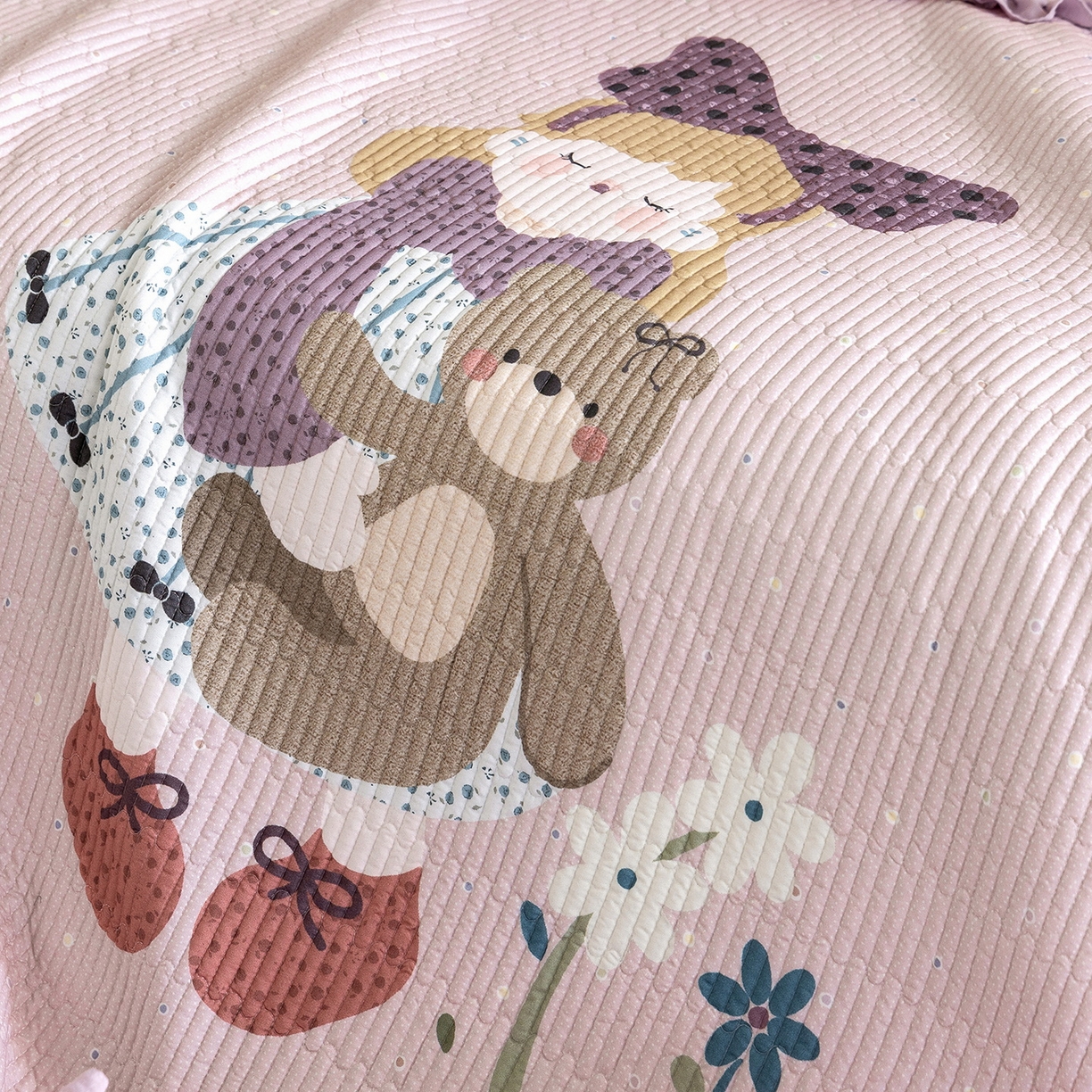 91家纺网 家纺一手货源 找家纺 立奥被业 2026新品古法水洗棉夏被仿棉大版床盖防棉大版夏被 公主紫