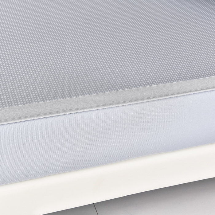 91家纺网 家纺一手货源 找家纺 小牛席业 2026新款四件套华夫格-鲜花凉感冰丝席系列（床笠款） 灰色