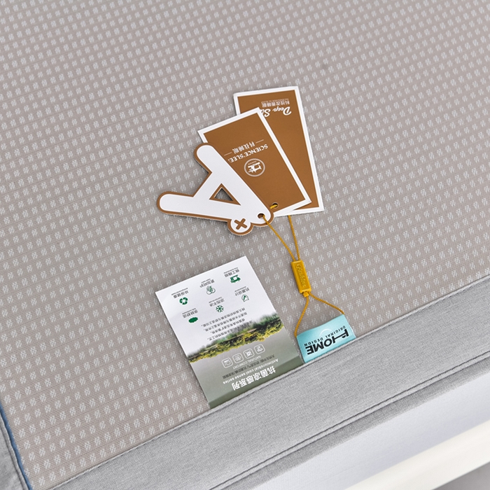 91家纺网 家纺一手货源 找家纺 小牛席业 2026新款四件套华夫格-鲜花凉感冰丝席系列（床笠款） 香槟