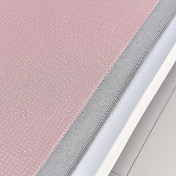 91家纺网 家纺一手货源 找家纺 小牛席业 2026新款四件套华夫格-鲜花凉感冰丝席系列（床笠款） 粉色