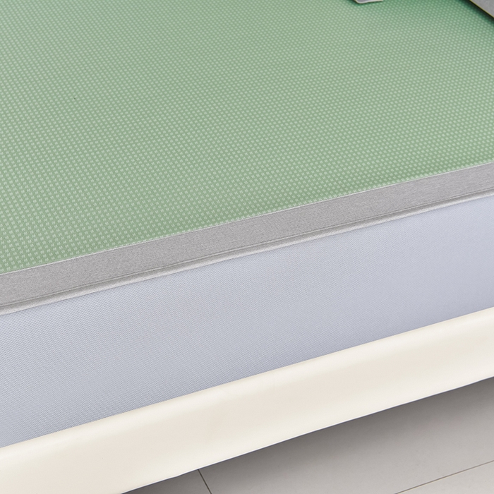 91家纺网 家纺一手货源 找家纺 小牛席业 2026新款四件套华夫格-鲜花凉感冰丝席系列（床笠款） 绿色