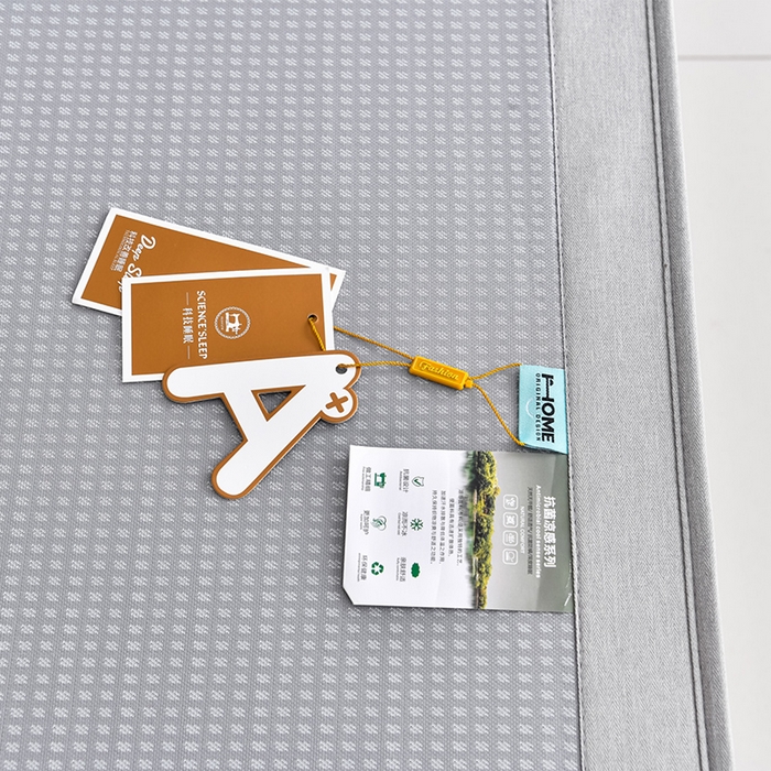 91家纺网 家纺一手货源 找家纺 小牛席业 2026新款四件套华夫格-鲜花凉感冰丝席系列（床笠款） 灰色