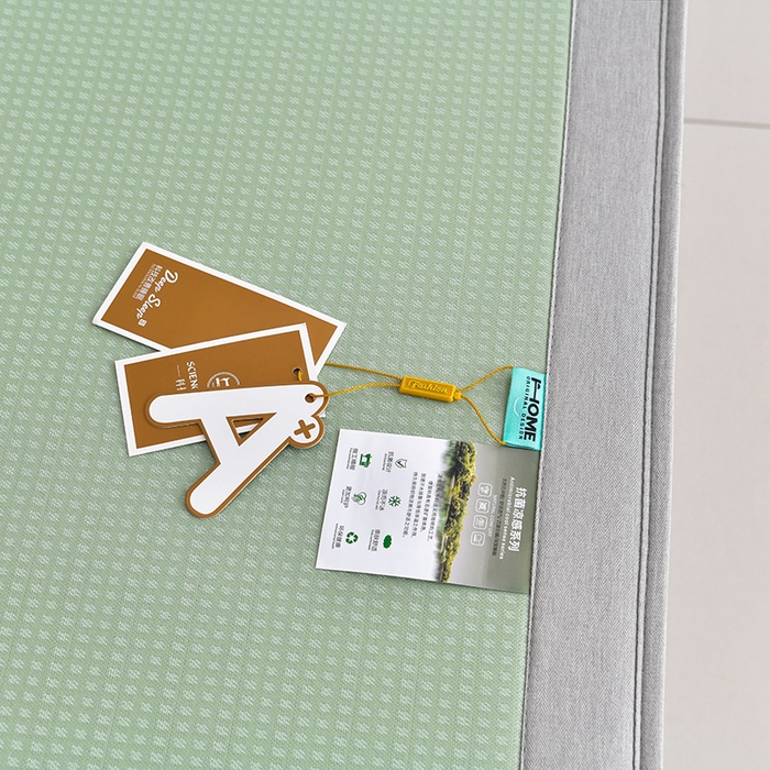 91家纺网 家纺一手货源 找家纺 小牛席业 2026新款四件套华夫格-鲜花凉感冰丝席系列（床笠款） 绿色