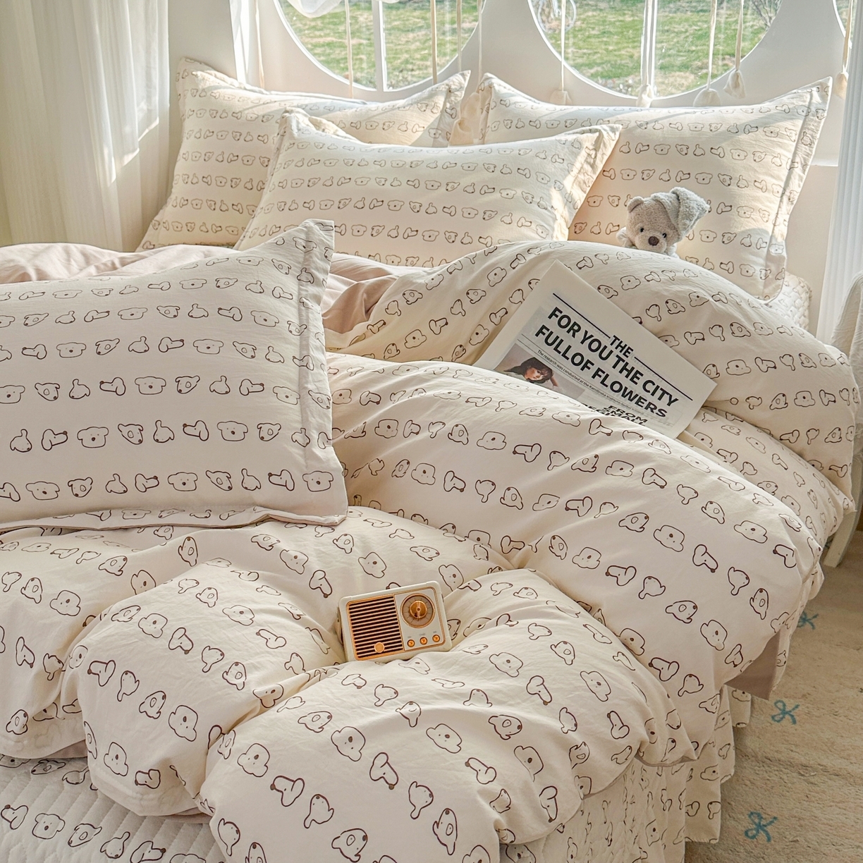 91家纺网 家纺一手货源 找家纺 （总）花满路 2026新款床盖四件套