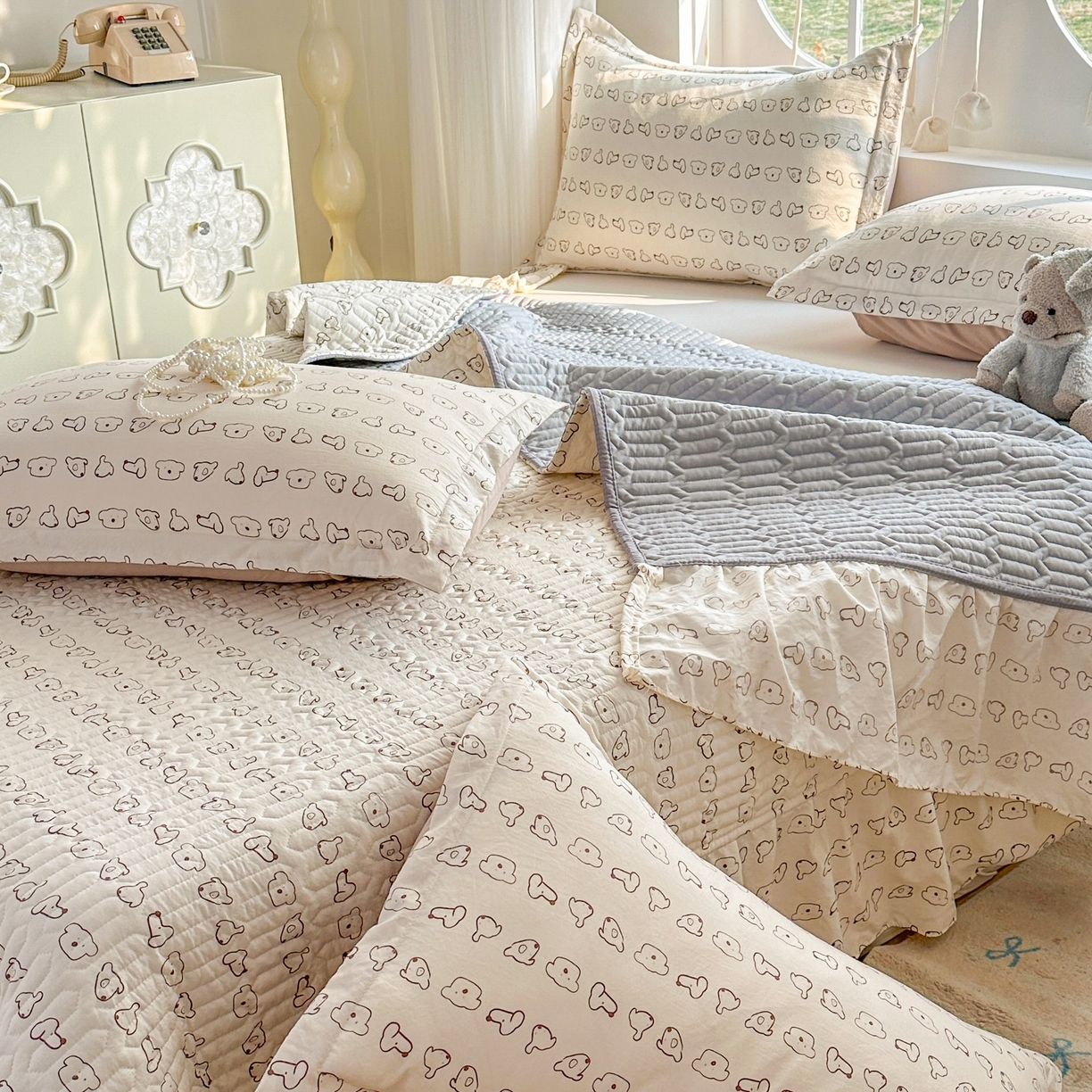 91家纺网 家纺一手货源 找家纺 （总）花满路 2026新款床盖四件套