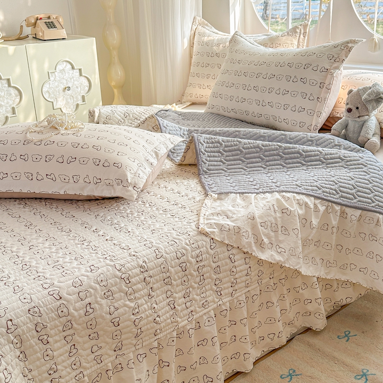 91家纺网 家纺一手货源 找家纺 （总）花满路 2026新款床盖四件套