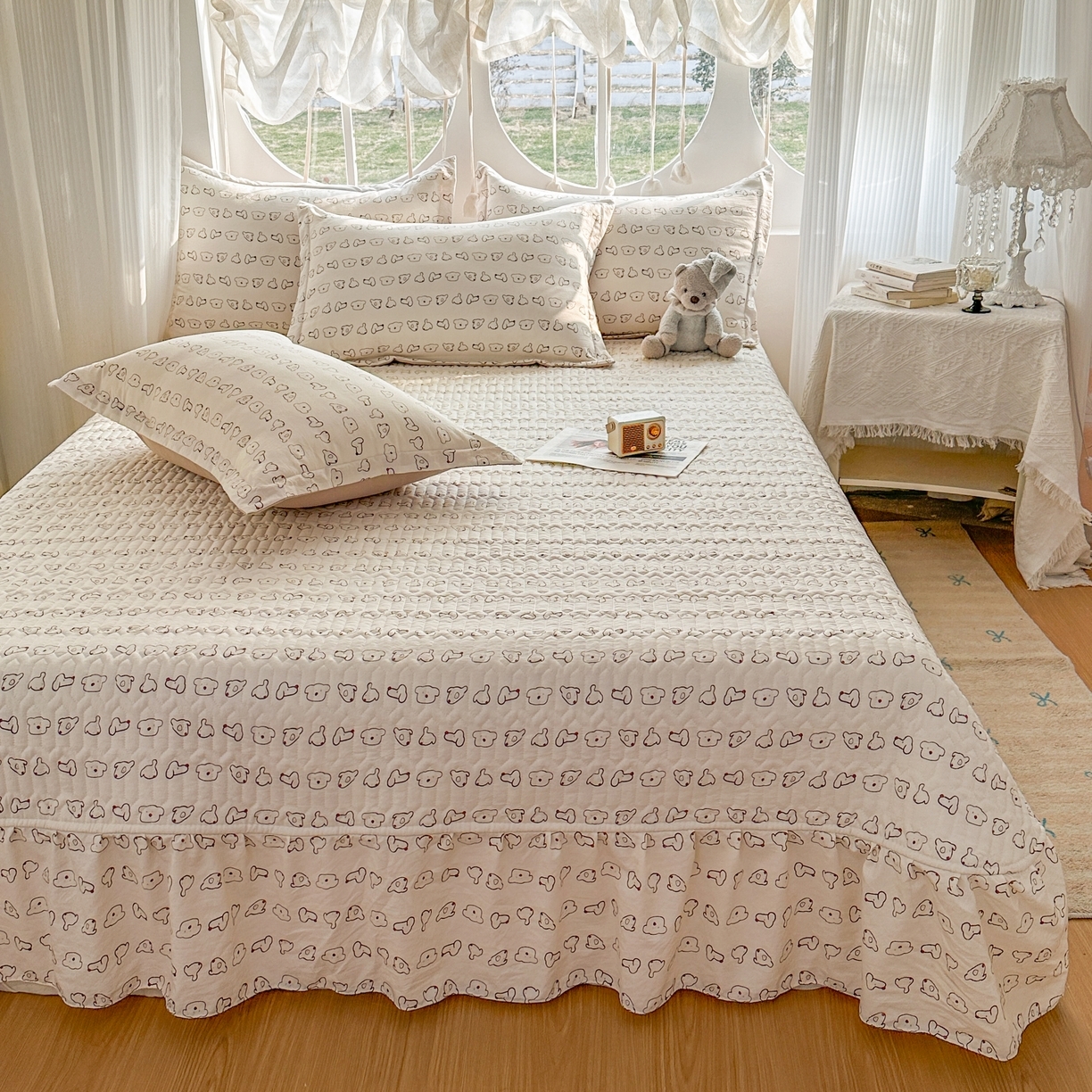 91家纺网 家纺一手货源 找家纺 （总）花满路 2026新款床盖四件套