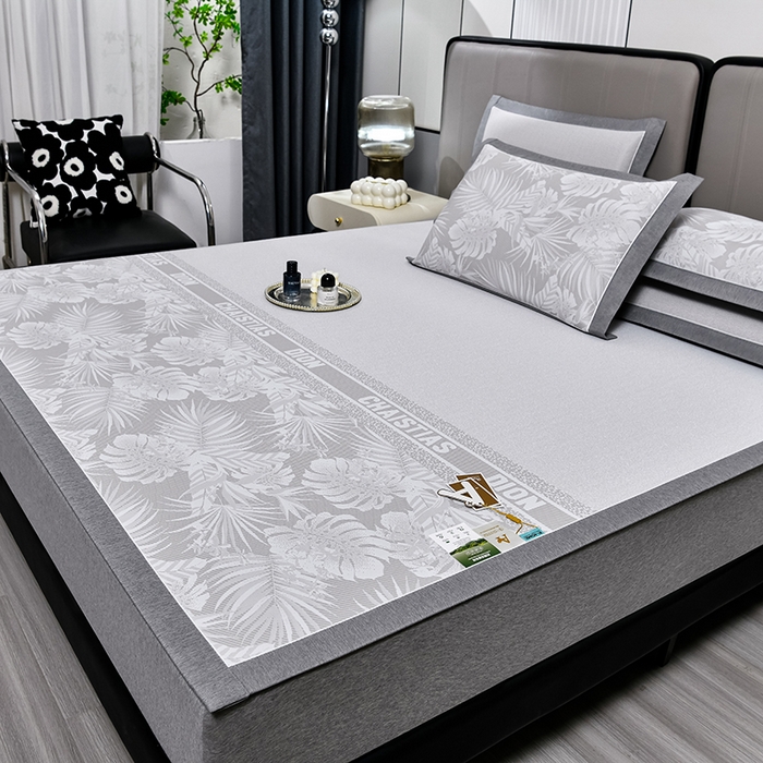 91家纺网 家纺一手货源 找家纺 （总）小牛席业 2026新款PE半定位大提花凉感冰丝系列凉席藤席冰藤席竹席乳胶席凉豆豆席空调席