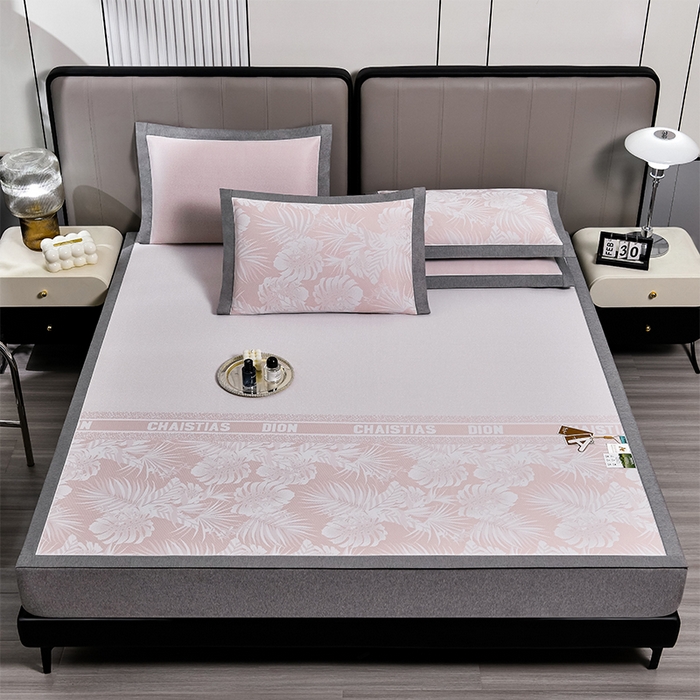 91家纺网 家纺一手货源 找家纺 （总）小牛席业 2026新款PE半定位大提花凉感冰丝系列凉席藤席冰藤席竹席乳胶席凉豆豆席空调席