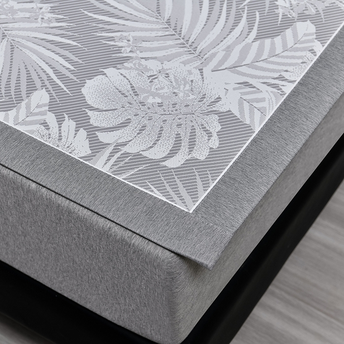 91家纺网 家纺一手货源 找家纺 小牛席业 2026新款PE半定位大提花凉感冰丝系列 灰色