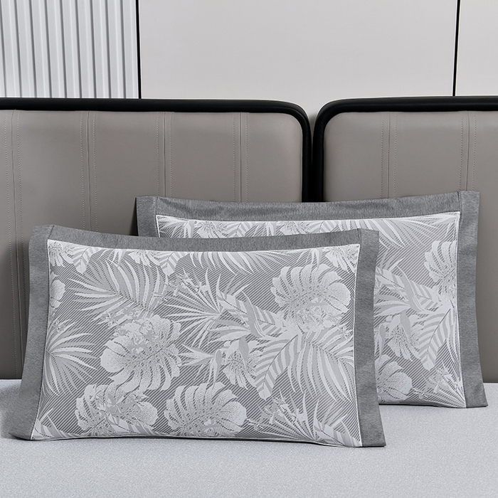 91家纺网 家纺一手货源 找家纺 小牛席业 2026新款PE半定位大提花凉感冰丝系列 灰色