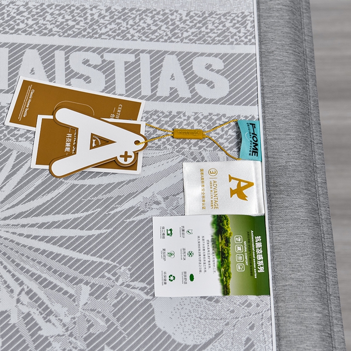 91家纺网 家纺一手货源 找家纺 小牛席业 2026新款PE半定位大提花凉感冰丝系列（床笠款） 灰色