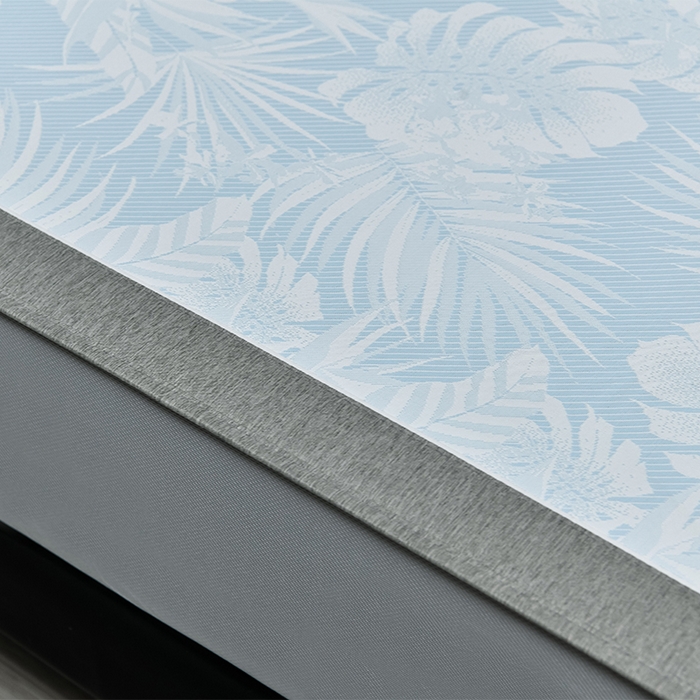 91家纺网 家纺一手货源 找家纺 小牛席业 2026新款PE半定位大提花凉感冰丝系列（床笠款） 浅蓝