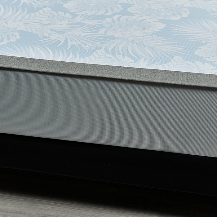 91家纺网 家纺一手货源 找家纺 小牛席业 2026新款PE半定位大提花凉感冰丝系列（床笠款） 浅蓝